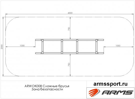 ARWOK008 Сложные брусья фото №3
