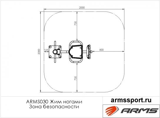 ARMS030 Жим ногами фото №3