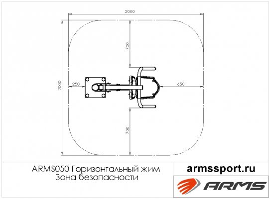 ARMS050 Горизонтальный жим фото №3