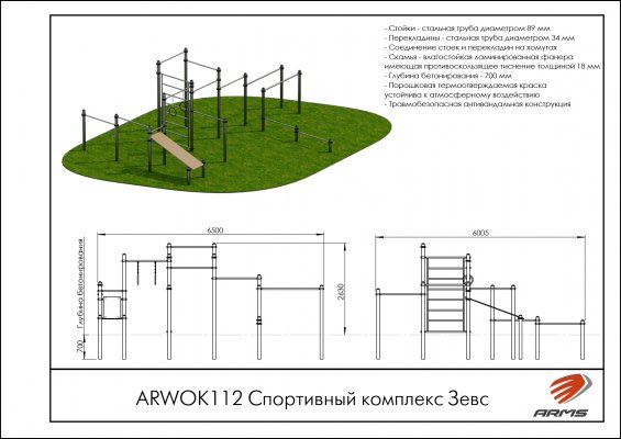 ARWOK112 Спортивный комплекс Зевс фото №2