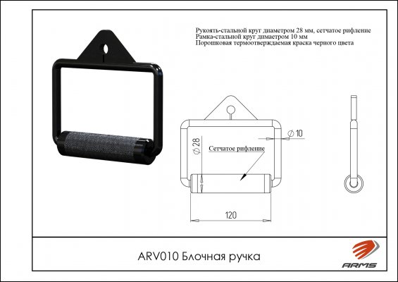 ARV010 Блочная ручка фото №2