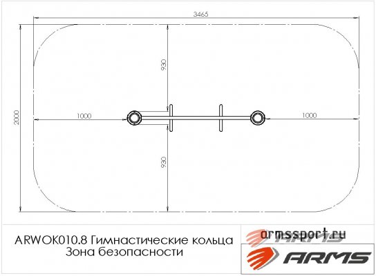 ARWOK010.8 Гимнастические кольца фото №4