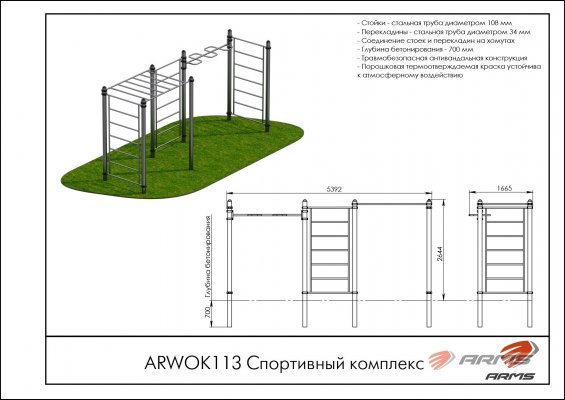 ARWOK113 Спортивный комплекс фото №2