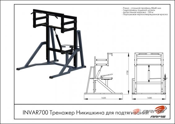 INVAR700 Тренажер Никишкина для подтягиваний фото №2